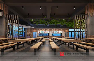 河南牧业经济学院餐厅二层设计案例