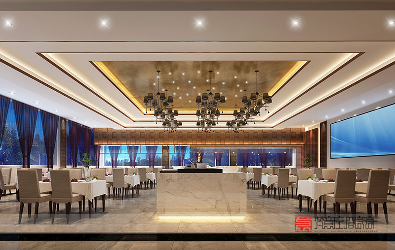 晋城金辇大酒店自助餐厅设计