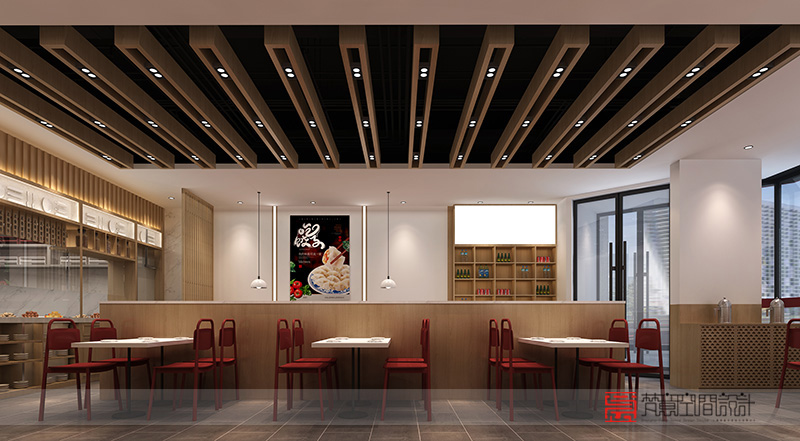饺子店设计,郑州饺子店设计,郑州饺子店装修